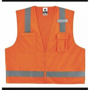 Ergodyne - 8249Z 4XL/5XL Orange Class 2 Economy Surveyors Vest